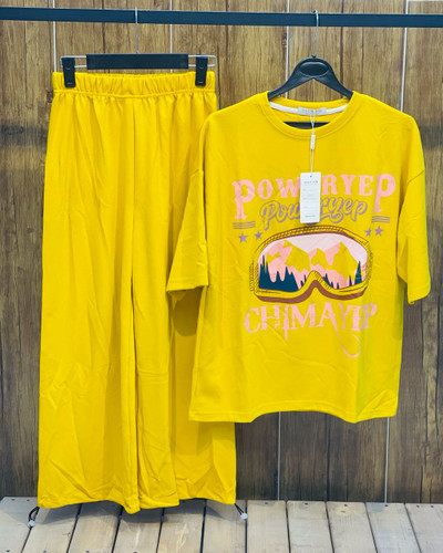 ست دوتیکه تیشرت شلوار زنانه جنس جودون