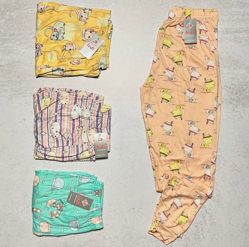 شلوارزنانه مدل سندبادی طری استیکر دار مارک لیدی