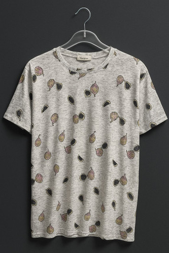 تیشرت زنانه طرح انجیر نخ و پنبه سایز آزاد