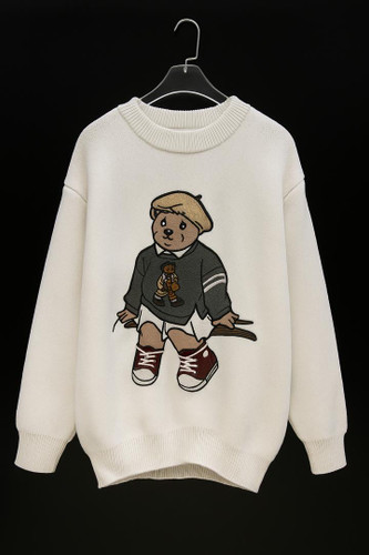 بافت زنانه گرم بالا سه لایه عروسک برجسته